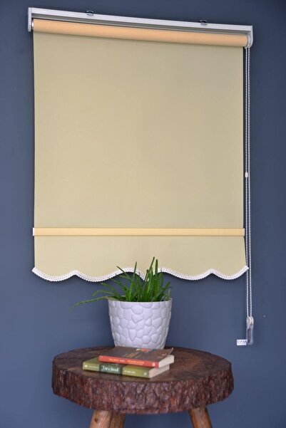 HLMSTOR Stor Perde Hps-18 Sarı Renk, Alüminyum Kasalı Sınırlı Stok Etekli Vey...