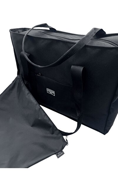 Differ Studio Μαύρη αδιάβροχη τσάντα παραλίας/μπράτσο/ώμου/γυμναστικής με μαύρη εσωτερική τσάντα