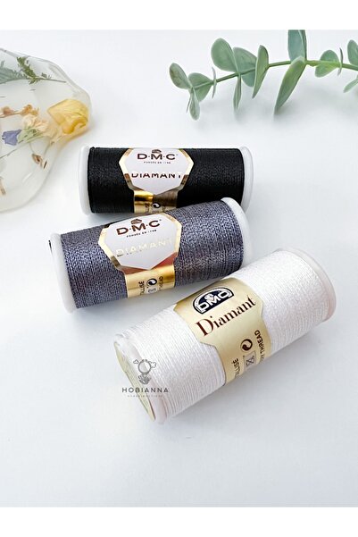 Hobianna Dmc Diamant Блискуча вишивальна нитка, набір з 3 штук
