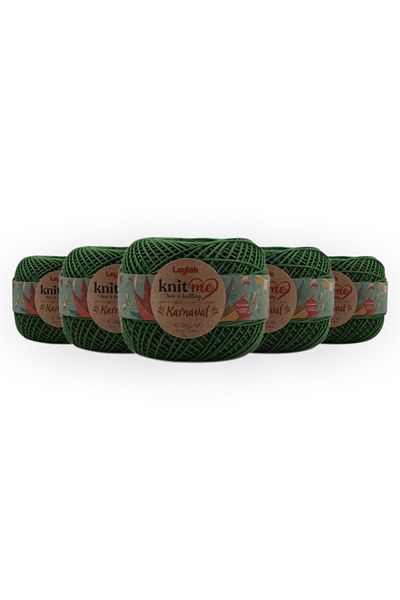 knitme كارنافال 50 جرام، عبوة من 5 خيوط حياكة يدوية من البوليستر متينة مضادة للوبر وخالية من البهتان (4303)