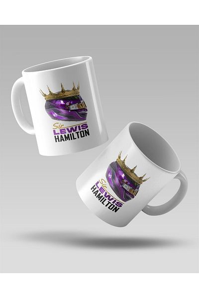 FANBOX SHOP Sir Lewis Hamilton Rfl Printed White Mug
