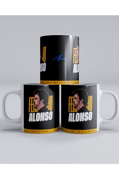FANBOX SHOP كوب قهوة فرناندو ألونسو إل ماتادور مطبوع