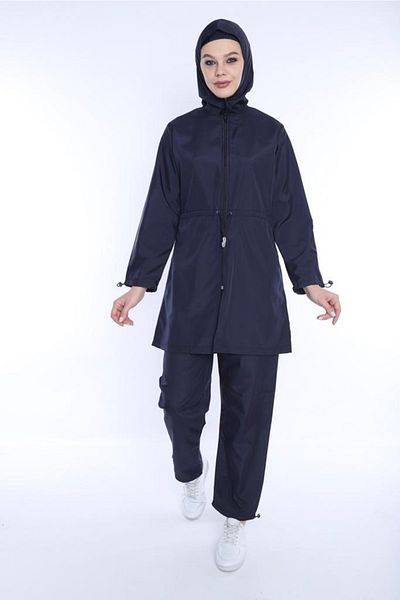 GC GÖKHAN CLUB Μαγιό Navy Blue Plus Size Oversize