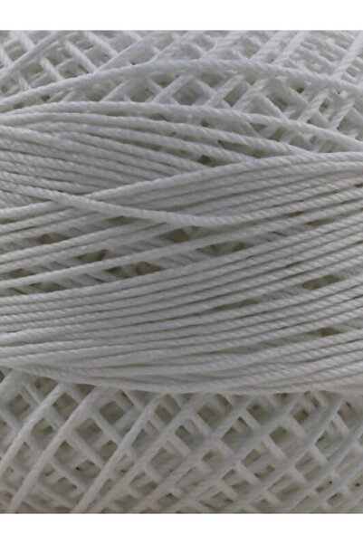 knitme Karnaval 50 Gr 5'li Paket Sağlam Tüylenmez Solmaz Polyestser El Örgü Ipi Taka Yarn (kırık Beyaz)