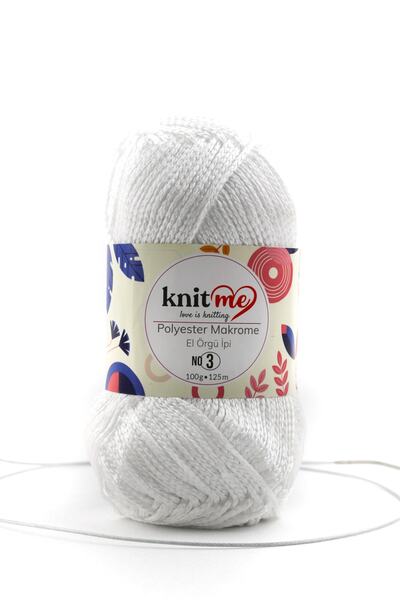 knitme Πολυεστέρας Macrame 100 Gr 5 Pack Πλεκτό Χέρι Σπάνιο Taka Yarn (801)