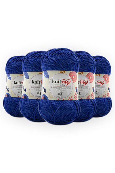 knitme Πολυεστέρας Macrame 100 Gr 5 Pack Πλεκτό Χέρι Σπάτσο Taka Yarn (829)