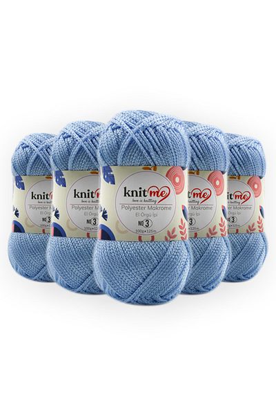 knitme Πολυεστέρας Macrame 100 Gr 5 Pack Πλεκτό Χέρι Σπάτσο Taka Yarn (826)