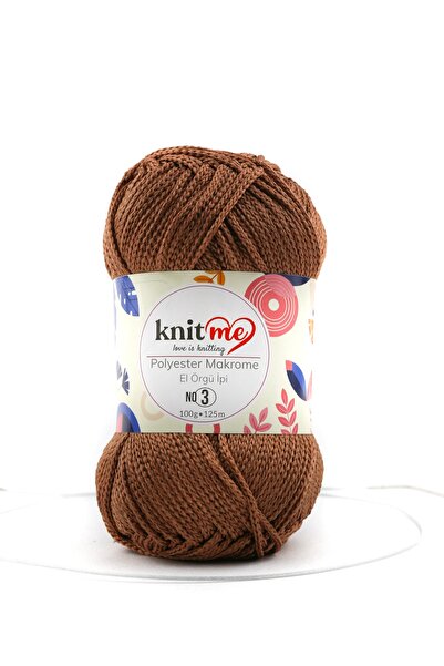 knitme Polyester Makrome 100 Gr 5'li Paket El Örgü Ipi Taka Yarn (833)