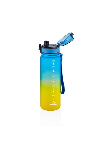 Uzspace 500 Ml Motivational Bottle Double Color Softtouch Ff Collection Tritan Water Bottle 3026