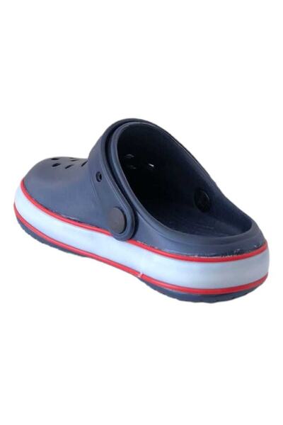 Akınal Bella E196 P.017 - Navy Blue/Red Lighted Children's Slippers