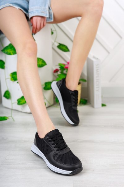 Sicilia Outdoors Black - Women's Mesh Sneakers Daily Shoes