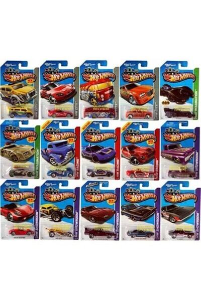 HOT WHEELS Kırtasiye Ve Oyuncak Dünyası Metal 15 Tane Farklı Arabalar (15 Adet)