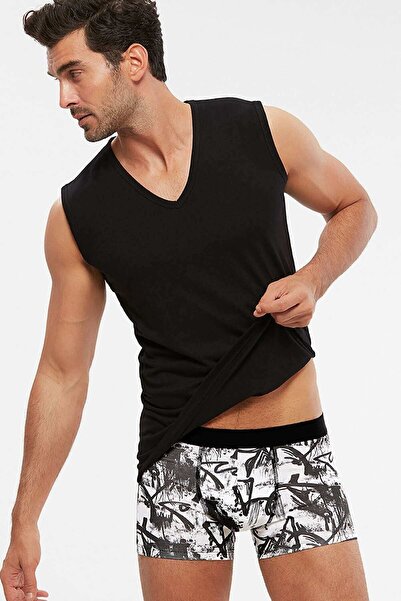 Kom Nobre V-Neck Cotton Basic Men's Undershirt