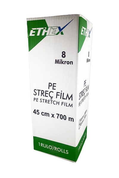 Ethex Polyethylene Yellow Stretch Film 45 Cm 8 Micron 700 Meters