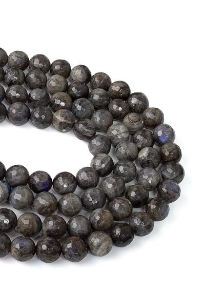 Dünya Doğal Taş Πέτρα Λαμπραδορίτης 10 mm Faceted Cut Array A