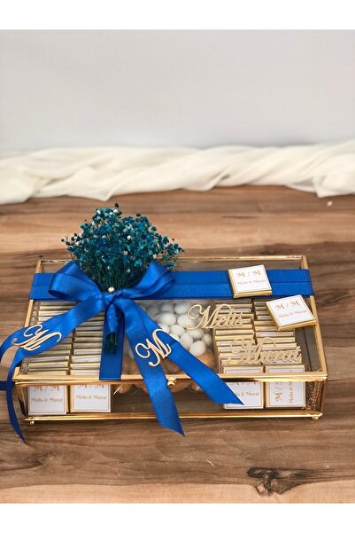Masalsı Concept Gold Cam Kutu Kız Isteme Çikolatası Hediye Çikolata Söz Ve Ni...