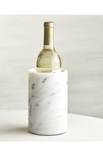 TRENDY Beyaz Mermer Şişe Soğutucu