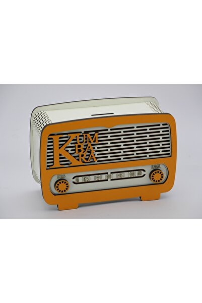 Ahşap Kumbara Dekoratif Radyo Kumbara