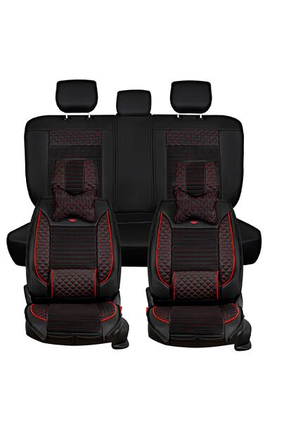 ACKSTORE مجموعة غطاء مقعد السيارة الأمامي والخلفي المتوافق مع ميتسوبيشي باجير...