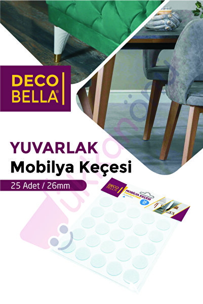 Dükkanönü Yapışkanlı Sandalye Koltuk Mobilya Ayak Keçesi Zemin Koruyucu Keçe ...