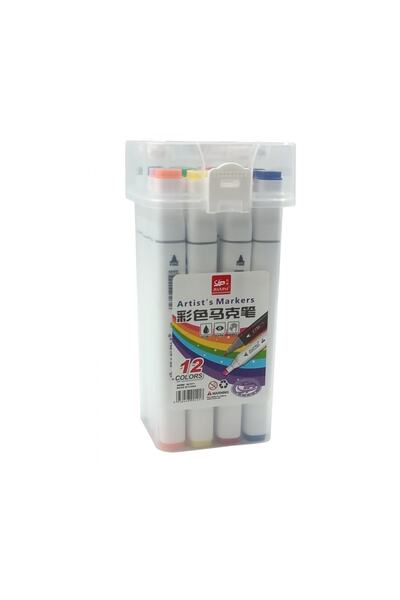 hobi market art Çift Uçlu Marker Kalem Seti 12 Renk