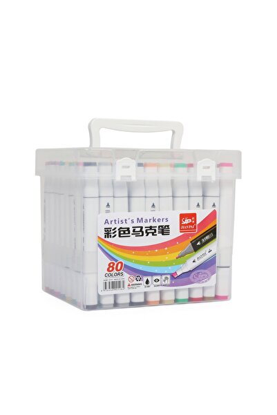 hobi market art Çift Uçlu Marker Kalem Seti 80 Renk
