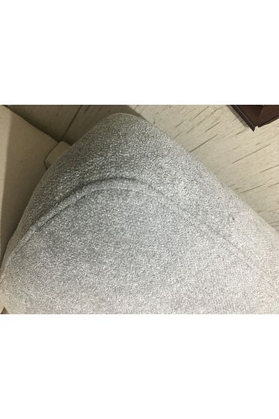 AYPETEKS Husă de pernă pentru spătar pentru scaun Taddy Boucle gri deschis