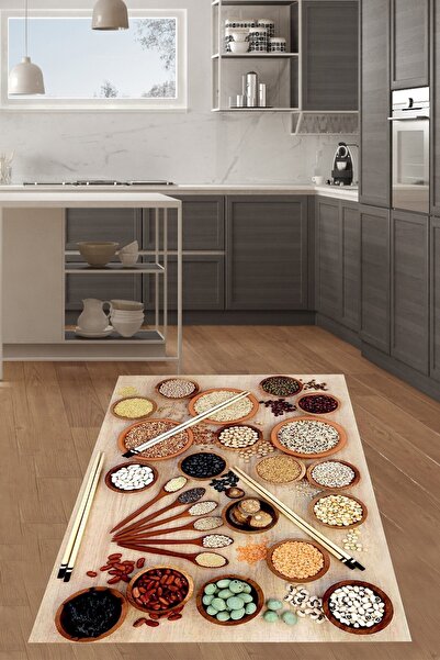 on the clouds Digital Printed and Spice Patterned Non-Slip Based Washable Sta...