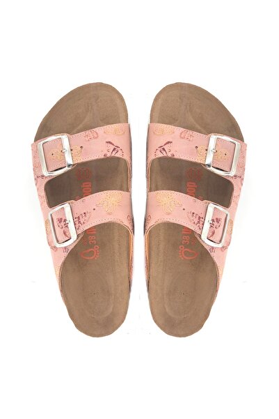 Uniqueqoop Tokyo Genuine Cork Sole Calfskin Women's Slippers