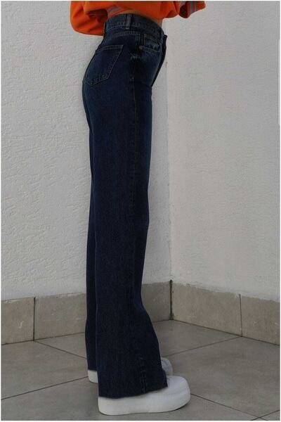 Livik Taiti Lycra Loose Γυναικείο Ανοιχτό Μπλε Τζιν Τζιν Σούπερ Ψηλόμεσο Loose Leg