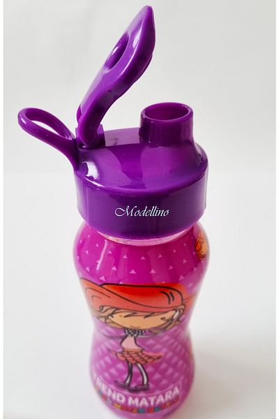 Modellino Licensed Trend Purple Covered 350cc Transparent Water Bottle