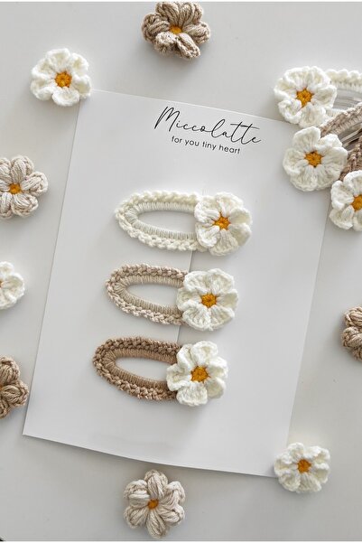 TOKAMODA Bebek Ve Çocuk Tokası 3lü Çıtçıtlı Natural