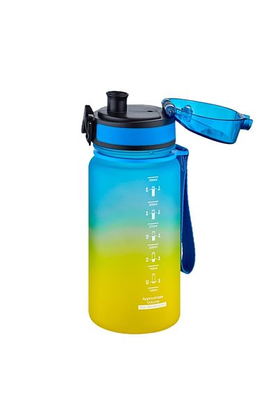 Uzspace Kindergarten Nursery Mini Size 350ml Double Color Motivational Water Bottle 8 Different Colors