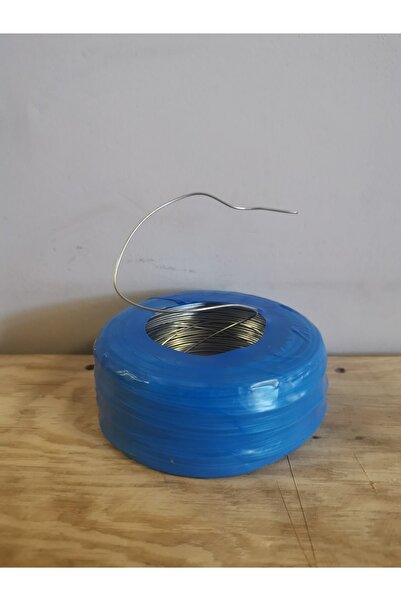 Tellioğlu Metal Makara Düz Tel Galvanizli Bahçe Çit Bağlama Teli 1,2mm 1 Kg