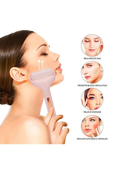 Genel Markalar Ice Roller Buz Silindiri Terapi Etkili Yüz Derma Masaj Ve Cilt...
