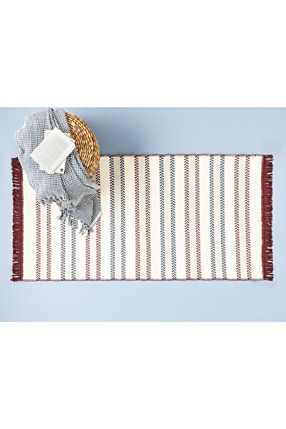 English Home Sparks Dokuma Kilim 60x100 Cm Beyaz - Bordo