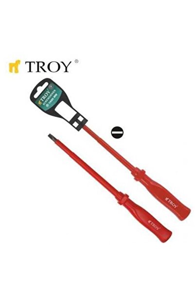 TROY 22122 Süngüsü Izoleli 5.5x125 Mm Düz Tornavida
