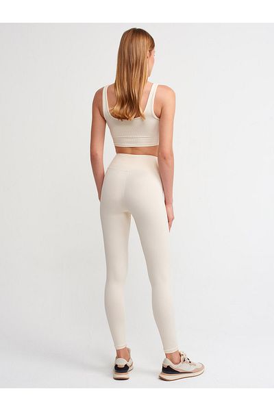 Dilvin Leggings - Beige - Hoher Bund