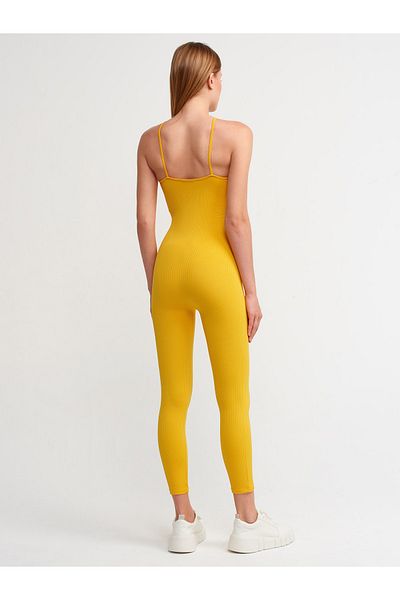 Dilvin 7957 Strappy Jumpsuit-orange