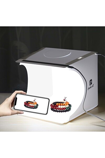 Triline Puluz 2x20 Led Işıklı 6 Fonlu Fotoğraf Çekim Çadırı 20x20 Cm