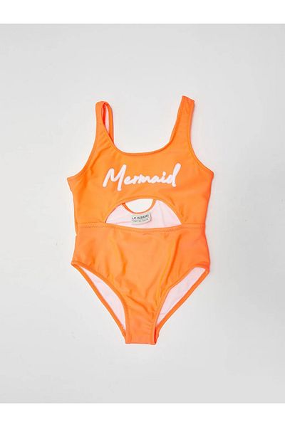LC Waikiki Bedruckter Mädchen-Badeanzug aus flexiblem Stoff