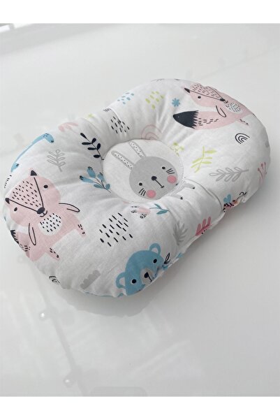 Jaju Baby وسادة رأس مسطحة على شكل أرنب للأطفال حديثي الولادة من 0 إلى 12 شهرًا