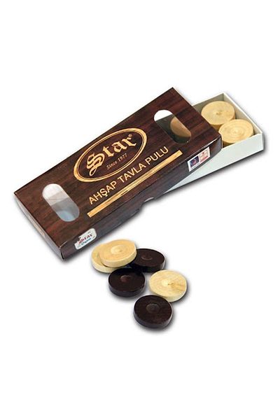 Star Oyun Star Wooden Backgammon Piece No:4