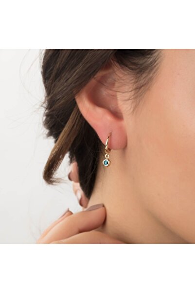 Hakan Güler Kuyumculuk 14 Ayar Altın Nazar Boncuklu Halka Küpe