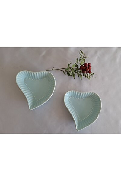 SOUL BY A&B 2li Porselen Yılbaşı Tabak Kalp Tabak Sunum Tabağı Çerezlik Dekor...