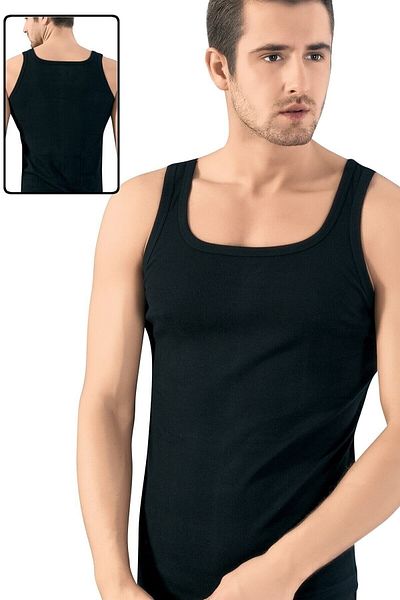 LÜXDRM 10 Pieces of Square Collar Ribbed Men's Athlete Made from Cotton Threads