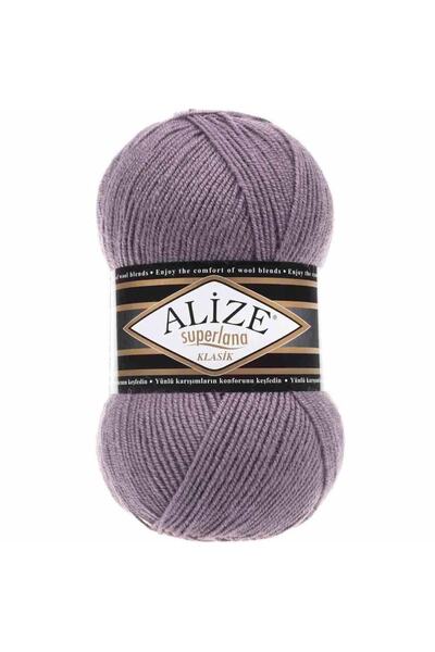 Alize Superlana Klasik El Örgü Ipi Ipliği Yünü Renk Kodu:312 Dağ Pembesi