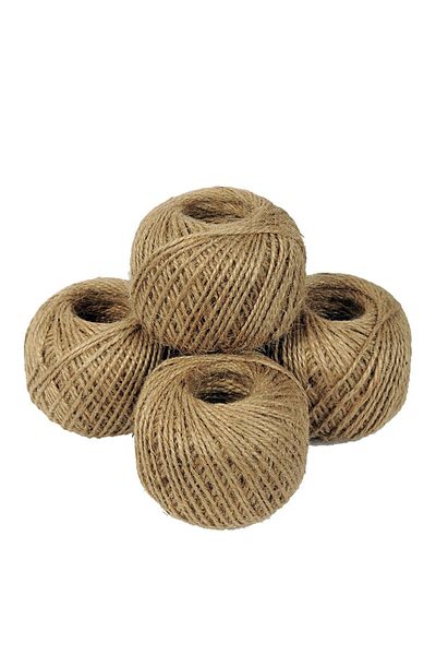 serpildüğme Natural Wicker Jute Thread 4 Pieces 100gr