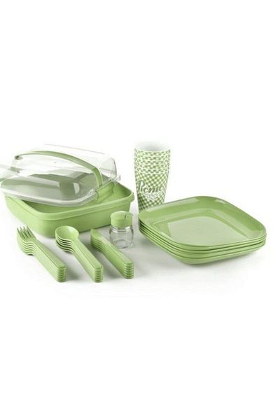 NEWSTORE HOME Kitchen Chef Luxury Lovely Picnic Set for 6 People Meticulous 32 Pieces