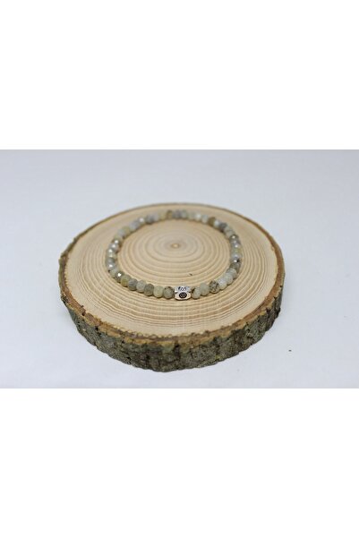 Yasamtohumu Brățară Labradorit Stone Facet Cut Șaibă 4,5*3,5mm
